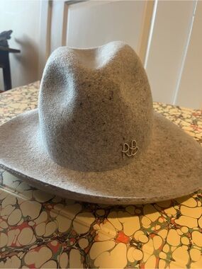 Ruslan Baginskiy Wool Felt Fedora Hat in Light Gray